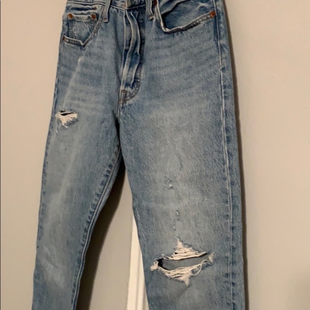 Levi's Premium distressed jeans 501 skinny blue - Picture 4 of 15